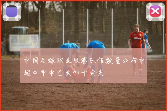 中国足球职业联赛队伍数量公布中超中甲中乙共四十余支
